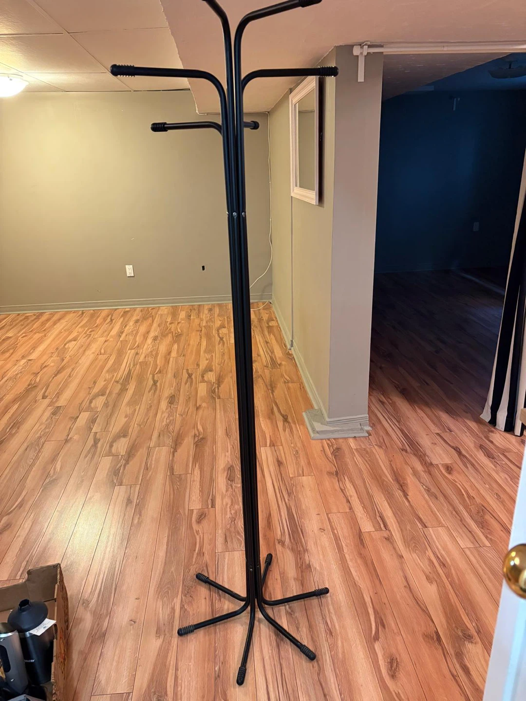 Black Metal Coat Rack Stand