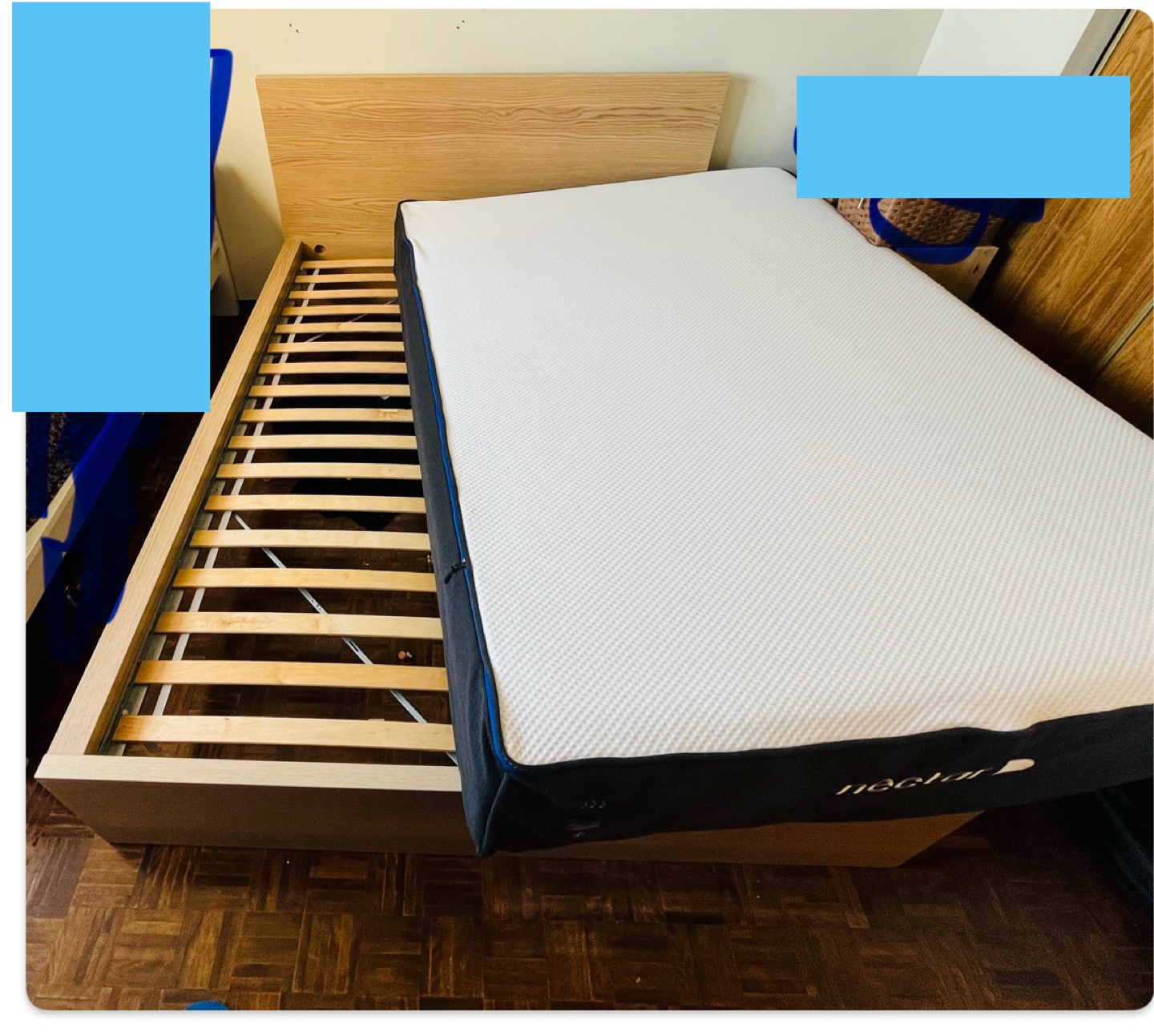 Nectar Mattress and Ikea Malm Bed Frame(Queen) - photo 5