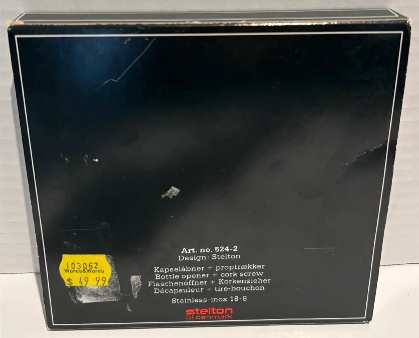 Vintage Stelton Denmark Corkscrew & Bottle Opener Set image indicator(2)