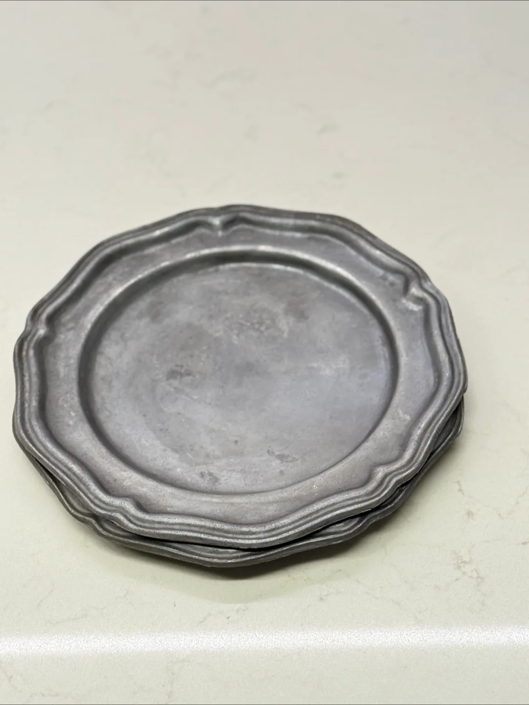 Crown Castle Ltd. Pewter Plate Set of 2 thumbnail