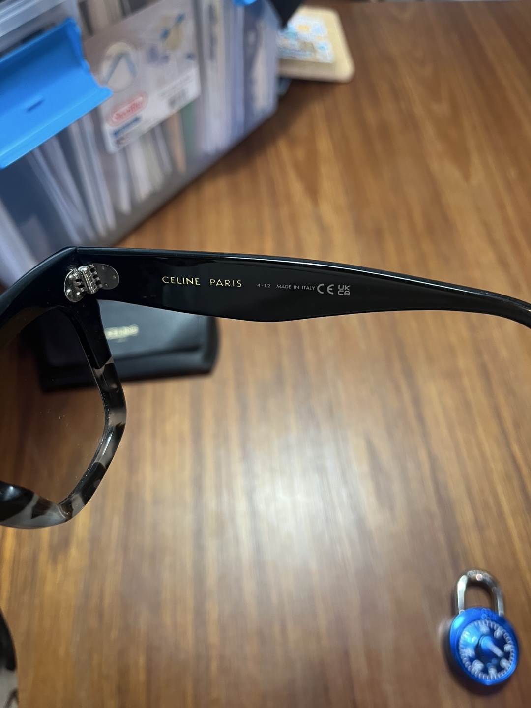 Celine CL40026U Black Sunglasses with Case - photo 4