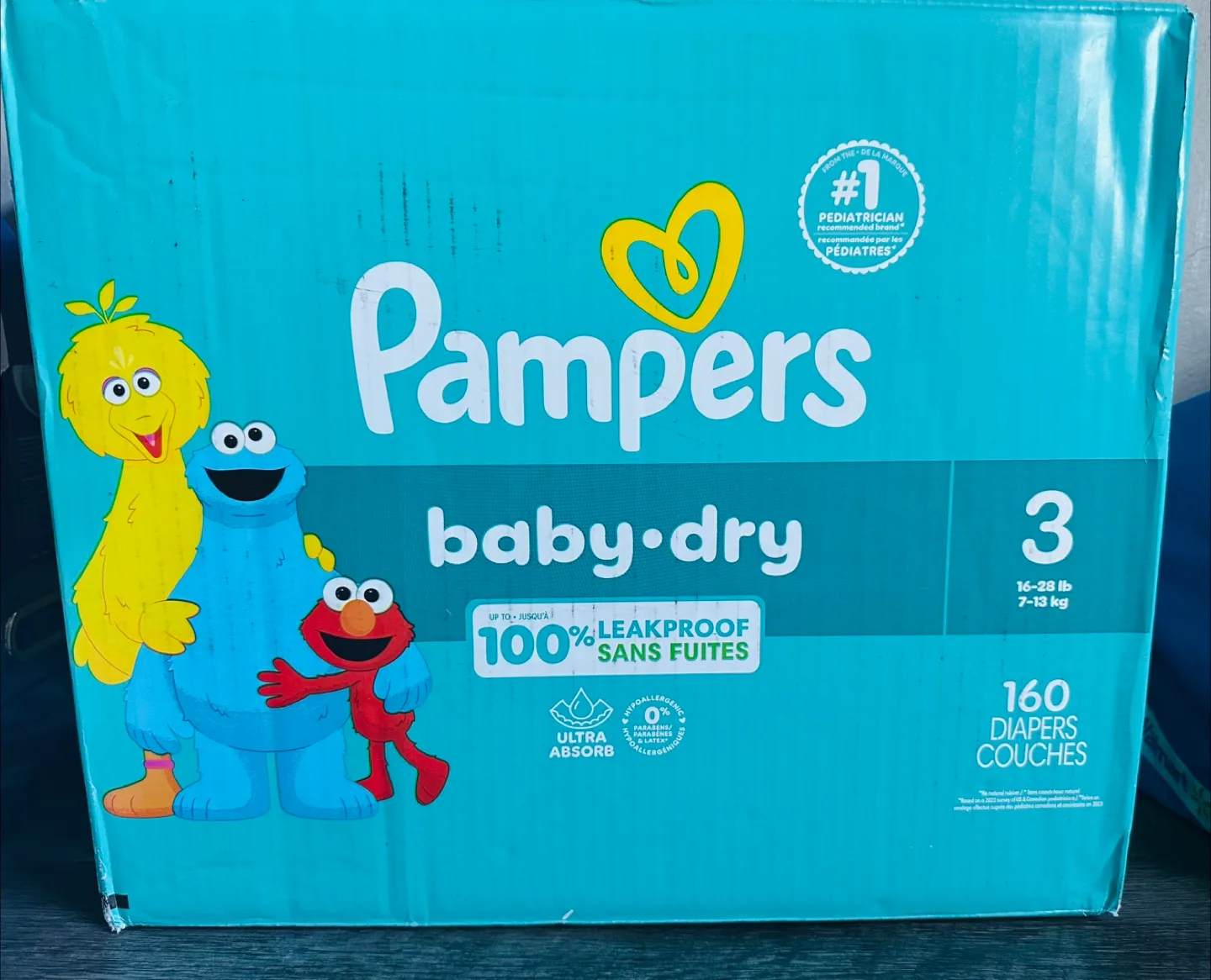 Pampers Baby-Dry Size 3 (16-28 lb) - 160 Diapers thumbnail