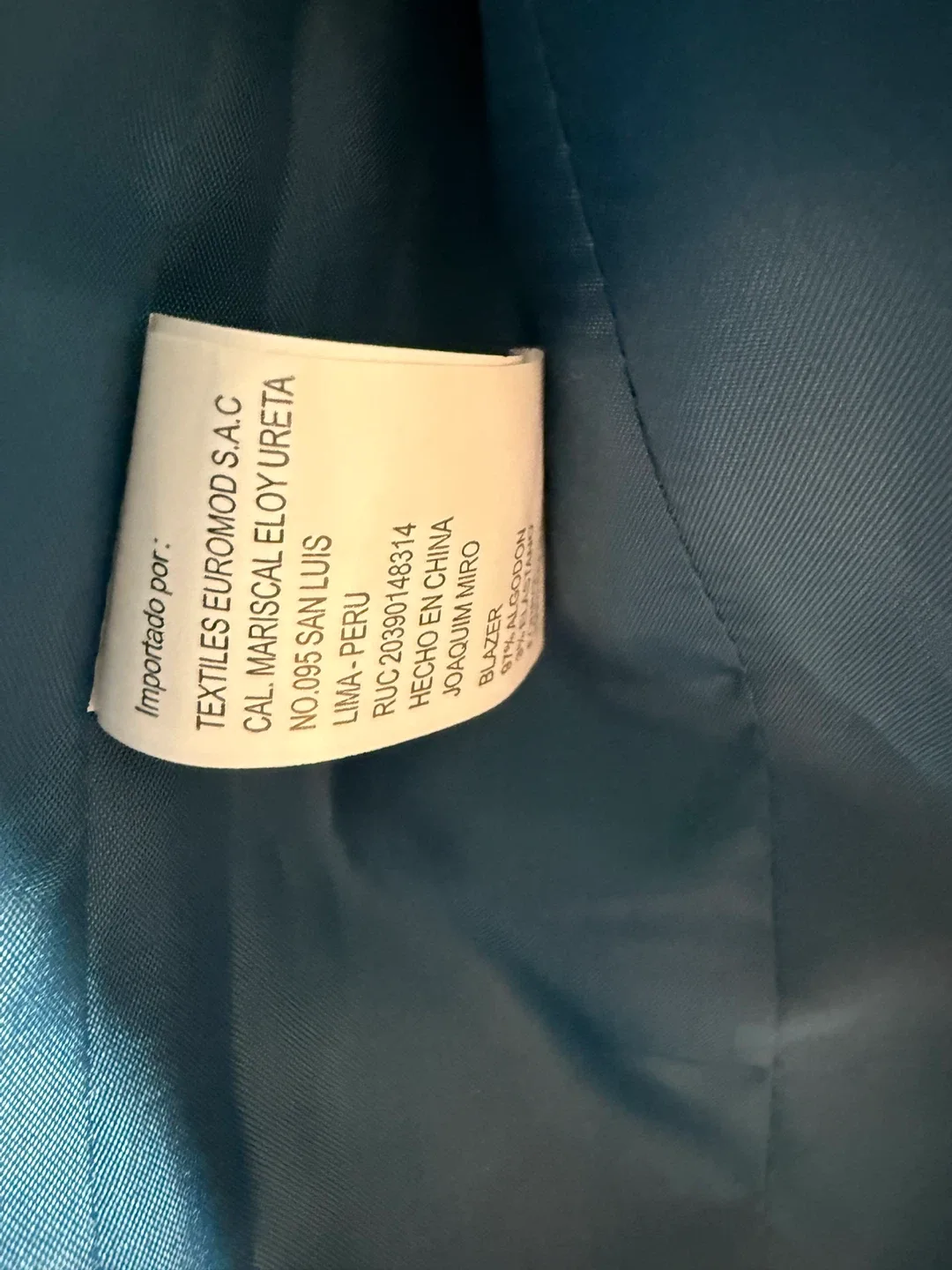 Teal Blue Blazer image indicator(3)