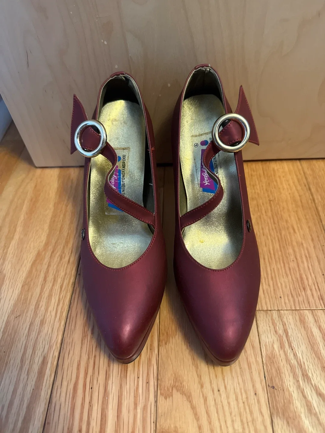 Brand New Women’s Size 7.5/8 Maroon Heels (Runs Small) thumbnail