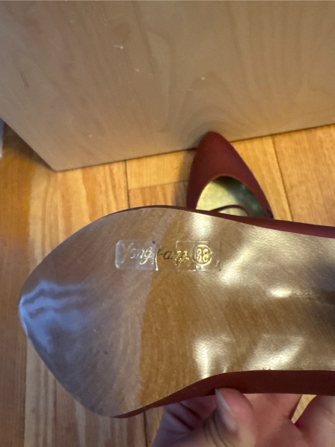 Brand New Women’s Size 7.5/8 Maroon Heels (Runs Small) image indicator(5)