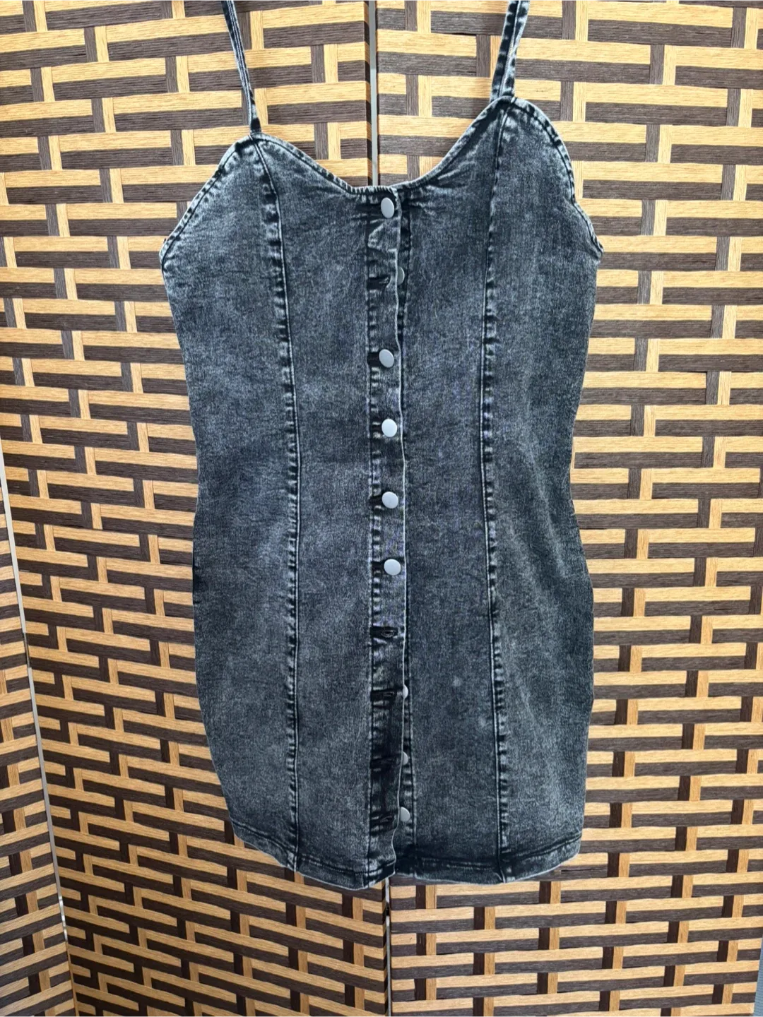 Shein Black Denim Dress - Size XL image indicator(5)