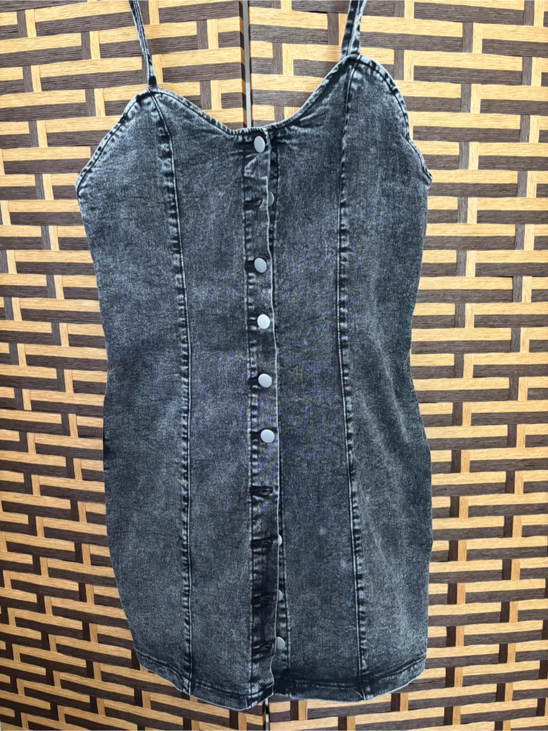 Shein Black Denim Dress - Size XL