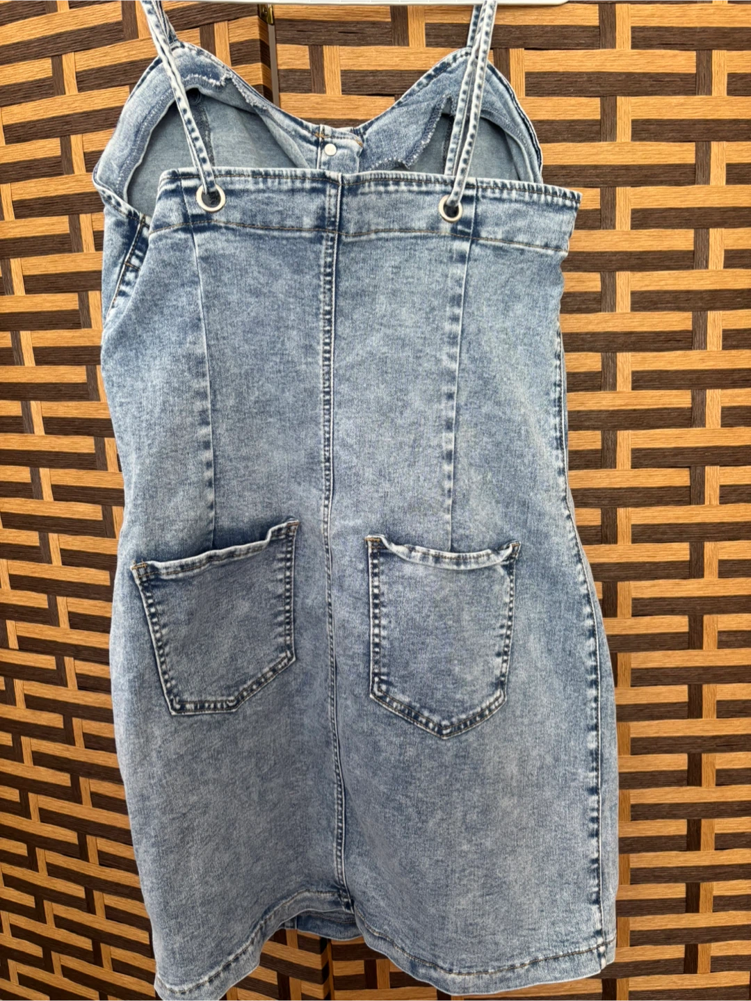 Denim Button-Down Dress - photo 5