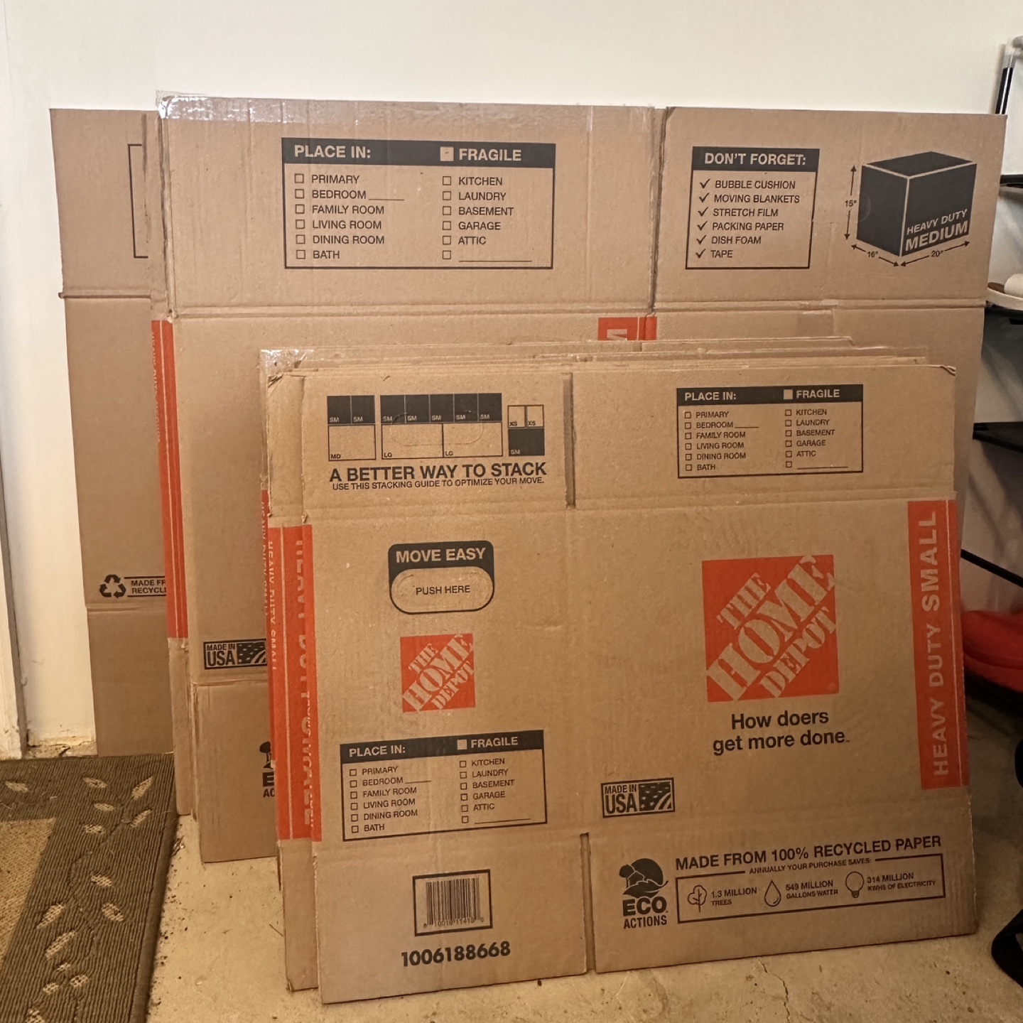 Moving Boxes: Small, Medium