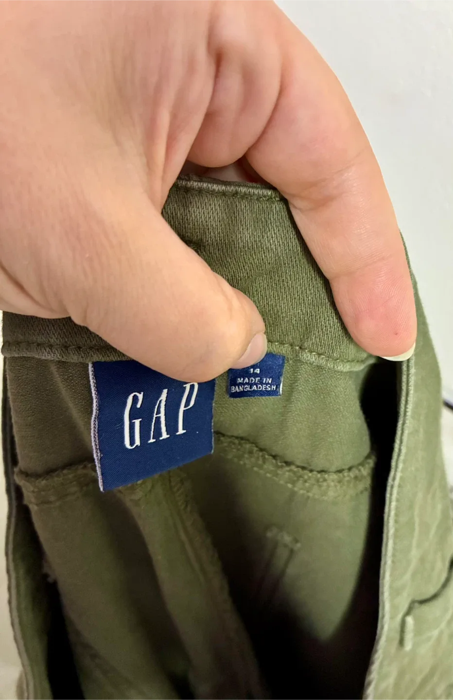 Gap Olive Green Pants - Size 14 image indicator(2)