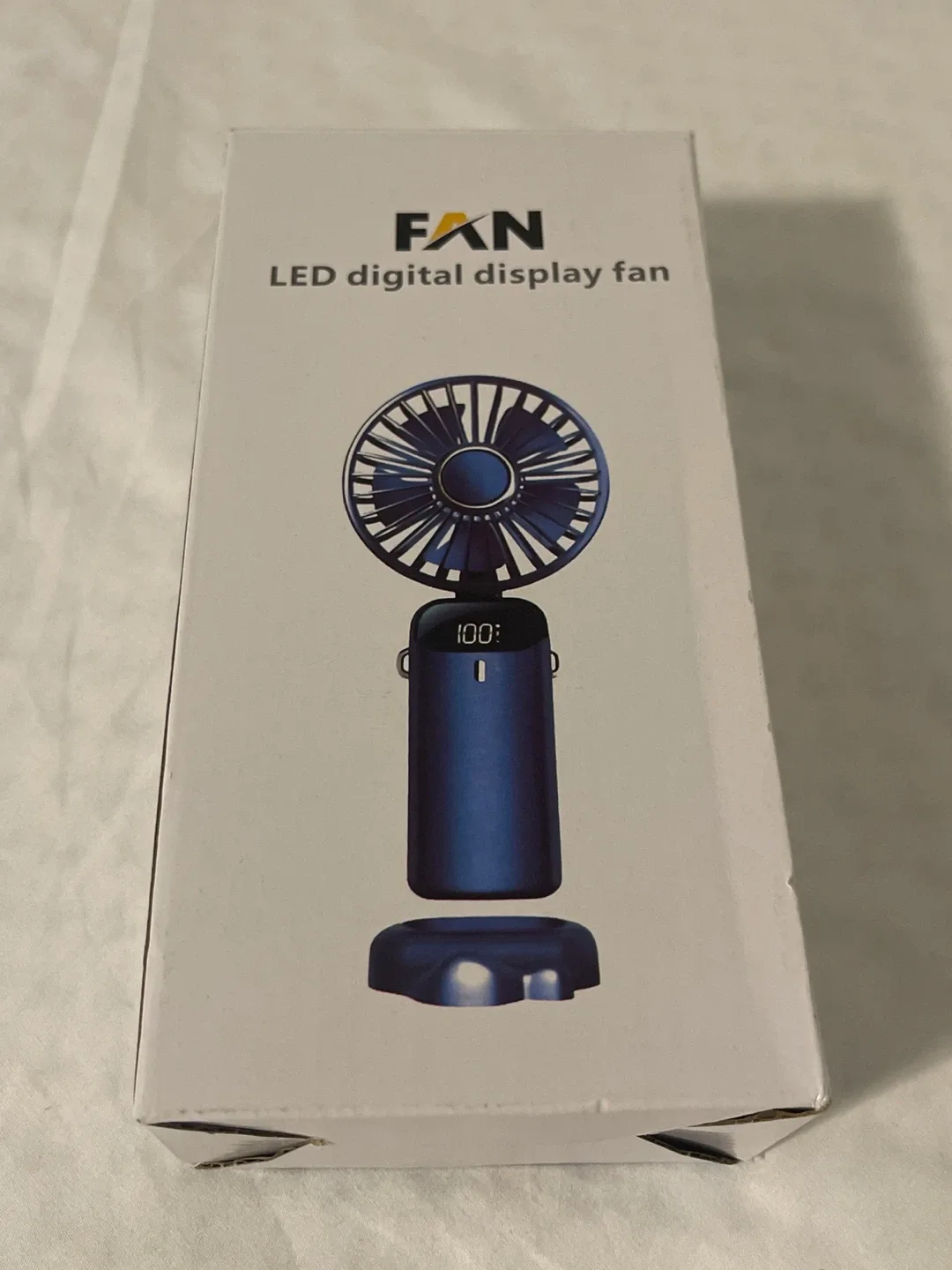 Holiday Special, Brand New Pink LED Digital Display Handheld Fan image indicator(4)