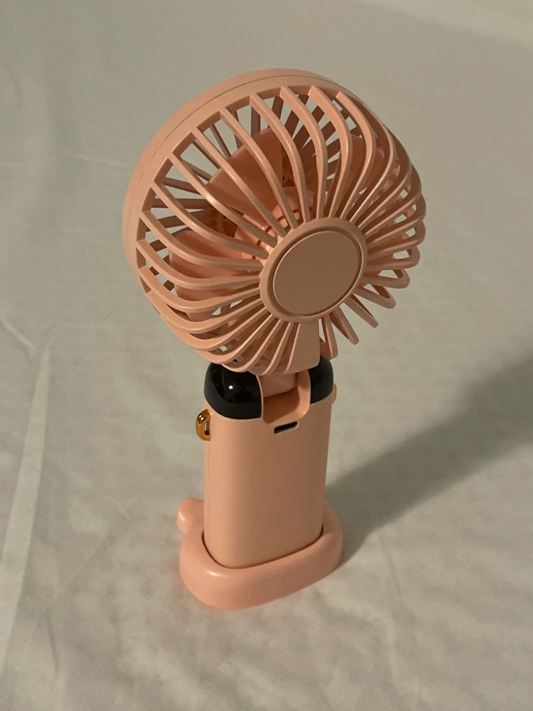 Holiday Special, Brand New Pink LED Digital Display Handheld Fan image indicator(3)