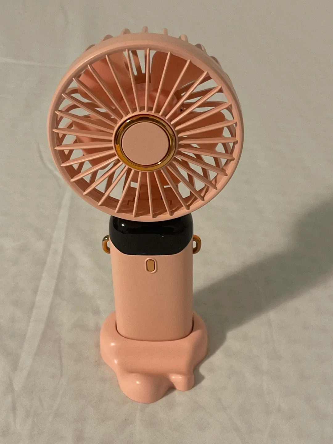 Holiday Special, Brand New Pink LED Digital Display Handheld Fan image indicator(2)