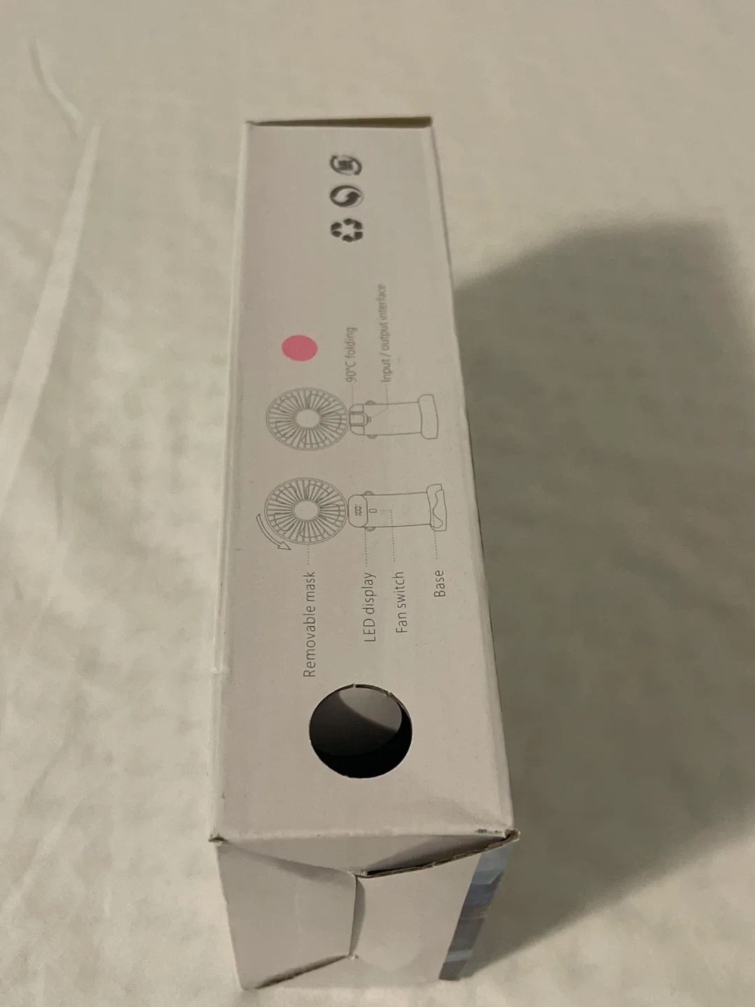 Holiday Special, Brand New Pink LED Digital Display Handheld Fan image indicator(7)