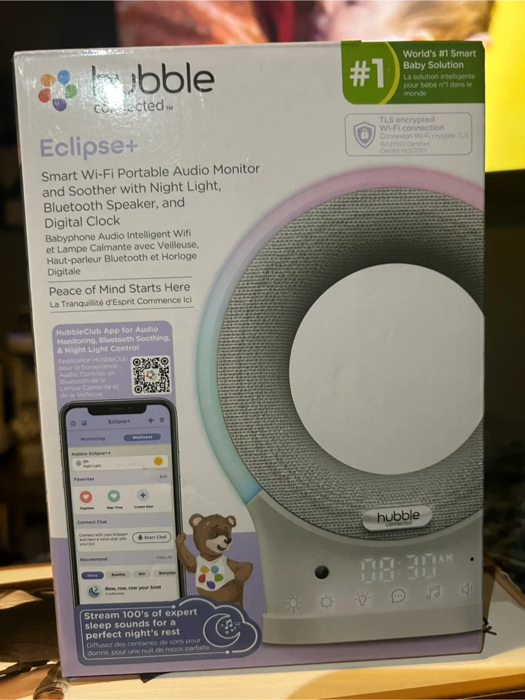 New Hubble Eclipse+ Smart Audio Monitor & Soother thumbnail