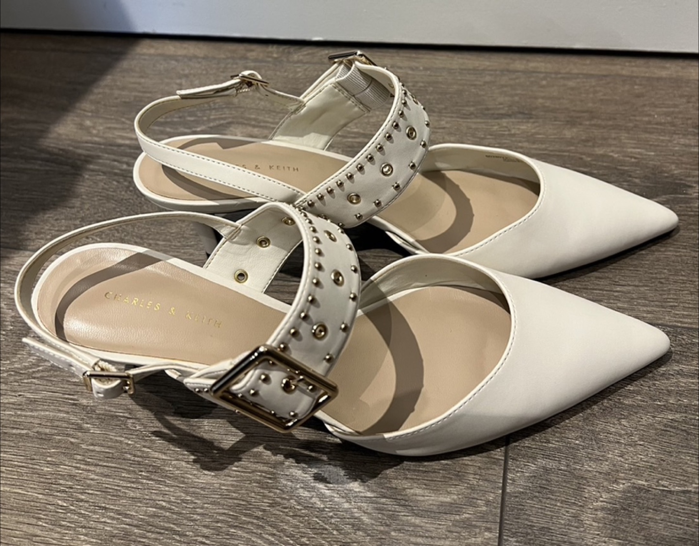 Charles & Keith White & Cream slingback pumps - photo 4
