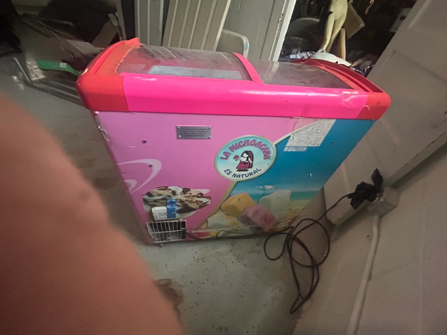 Used Ice Cream Display Freezer