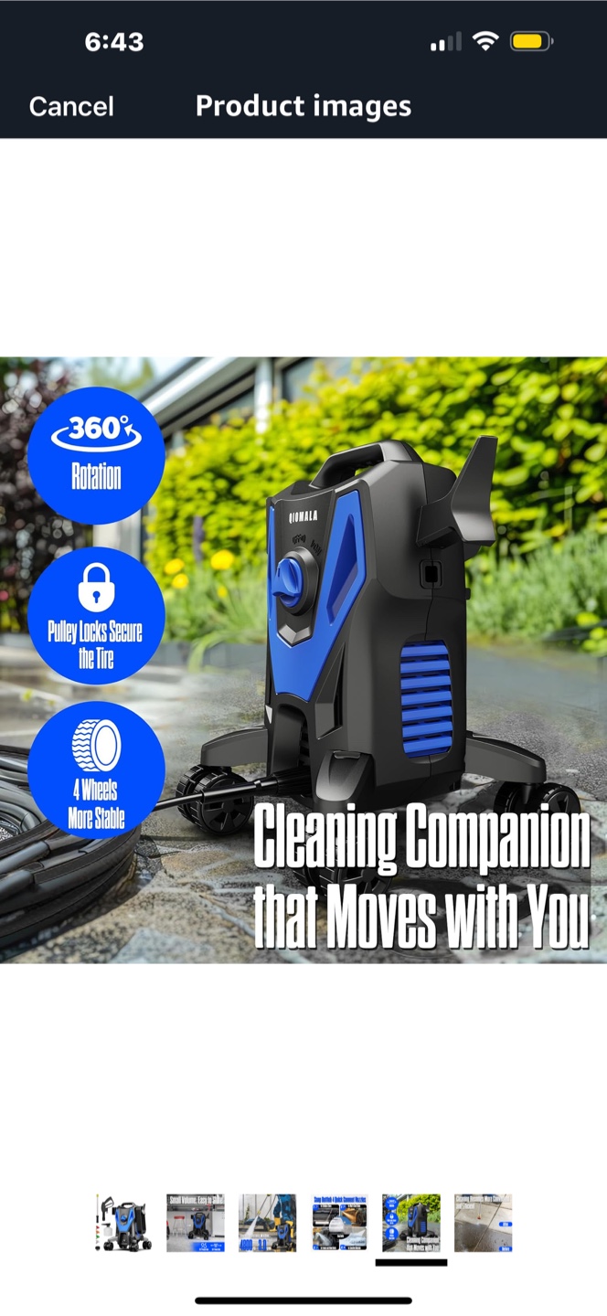 QIOMALA Electric Pressure Washer, 4800 PSI 🥕 - photo 4