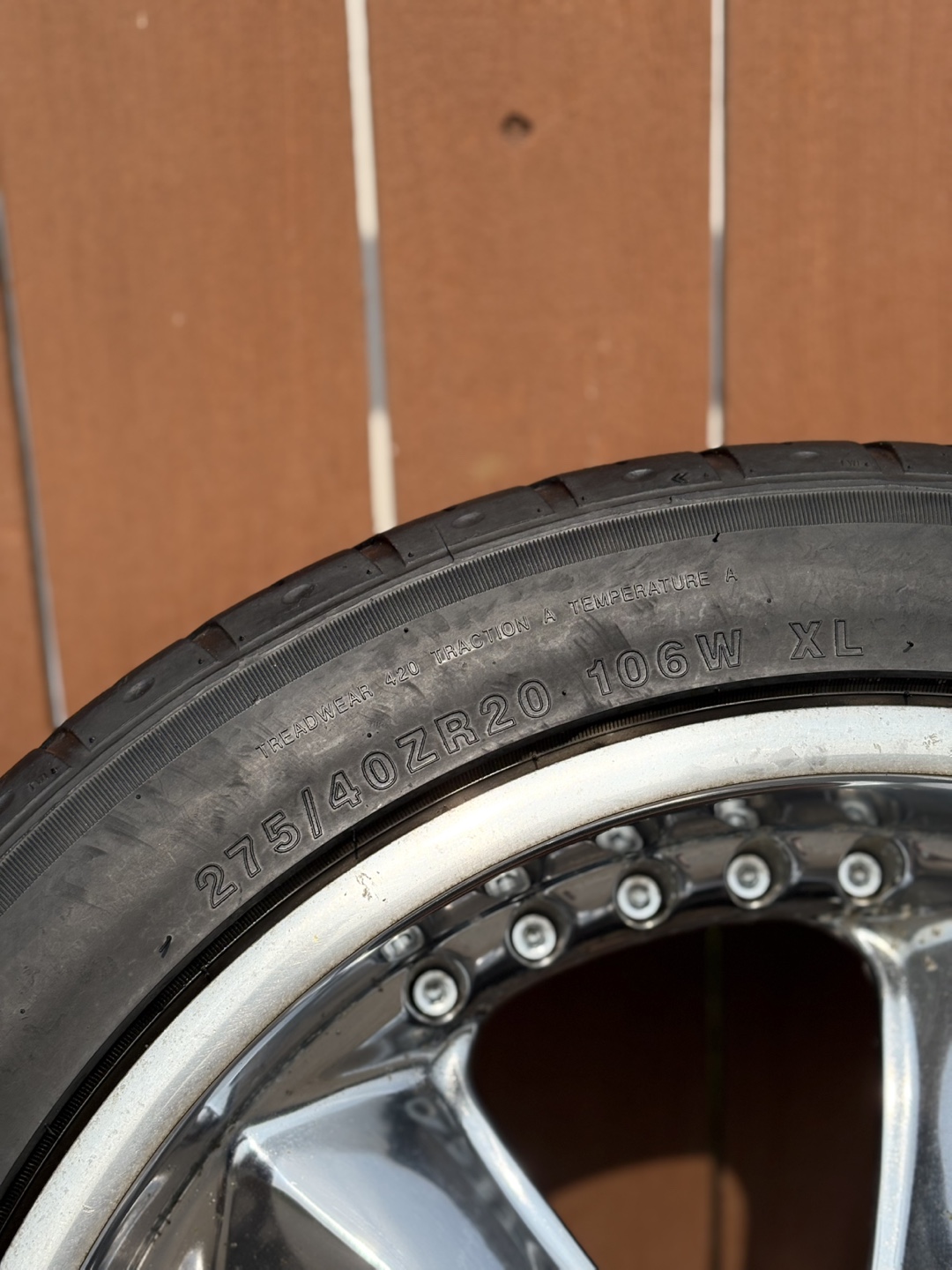 (4) 20” Foose Chrome Rims and Tires - photo 4
