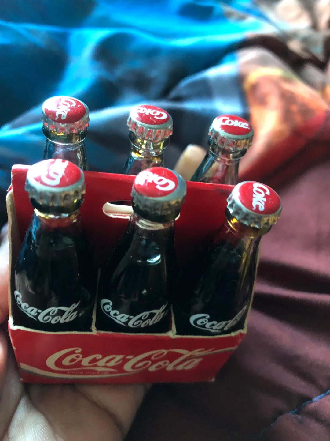 Vintage Coca-Cola Miniature Bottles 6-Pack