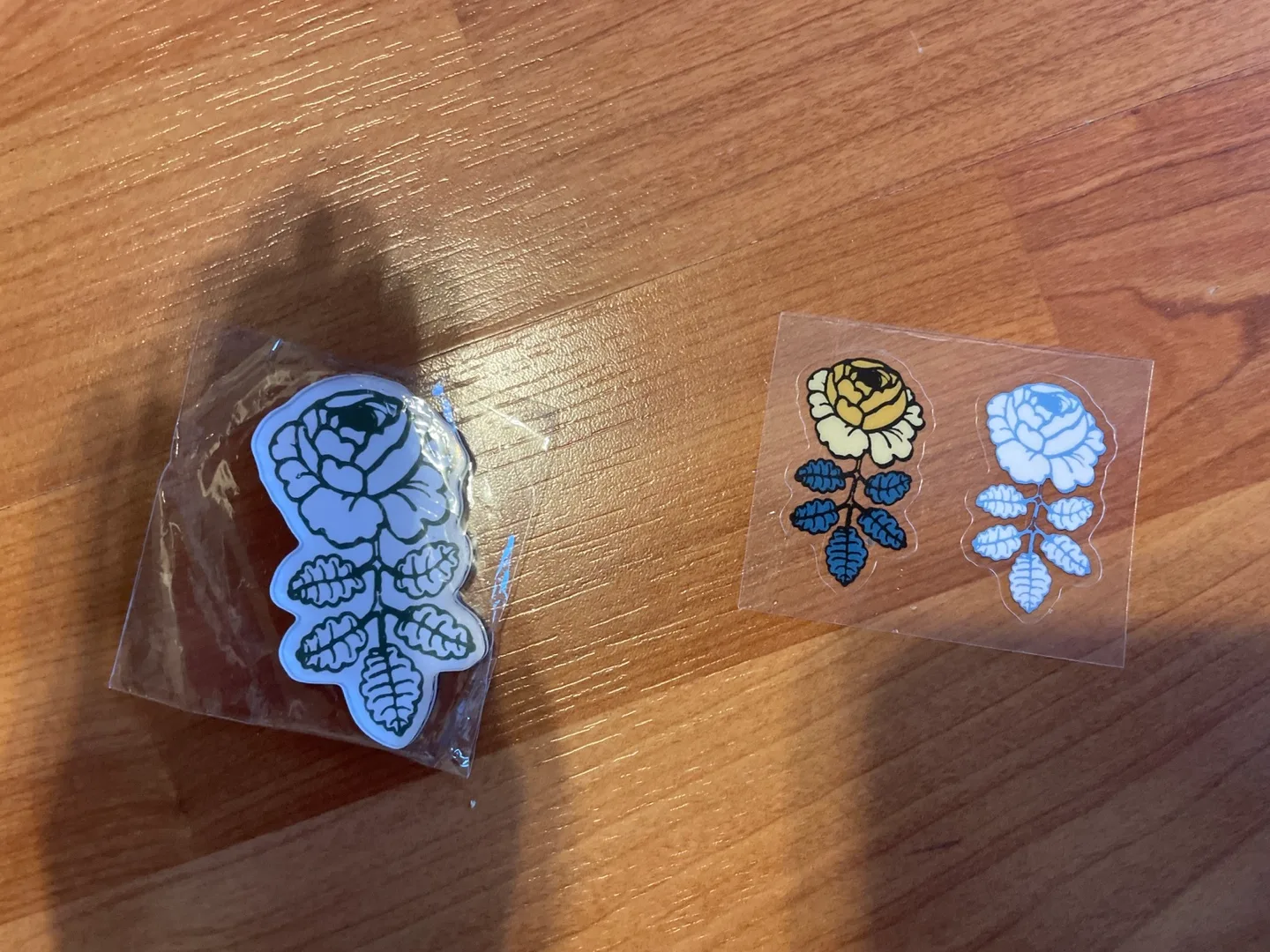 Marimekko Rose Flower Stickers and magnet thumbnail