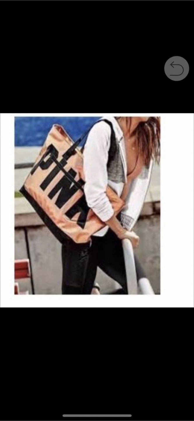 New Gold Victoria’s Secret bag gym, beach, travel tote - photo 2