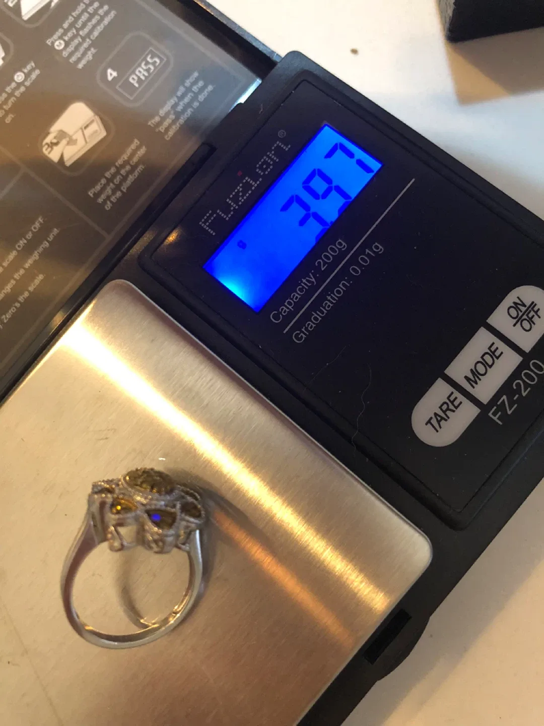 Yellow Diamond Flower 925  Ring image indicator(2)