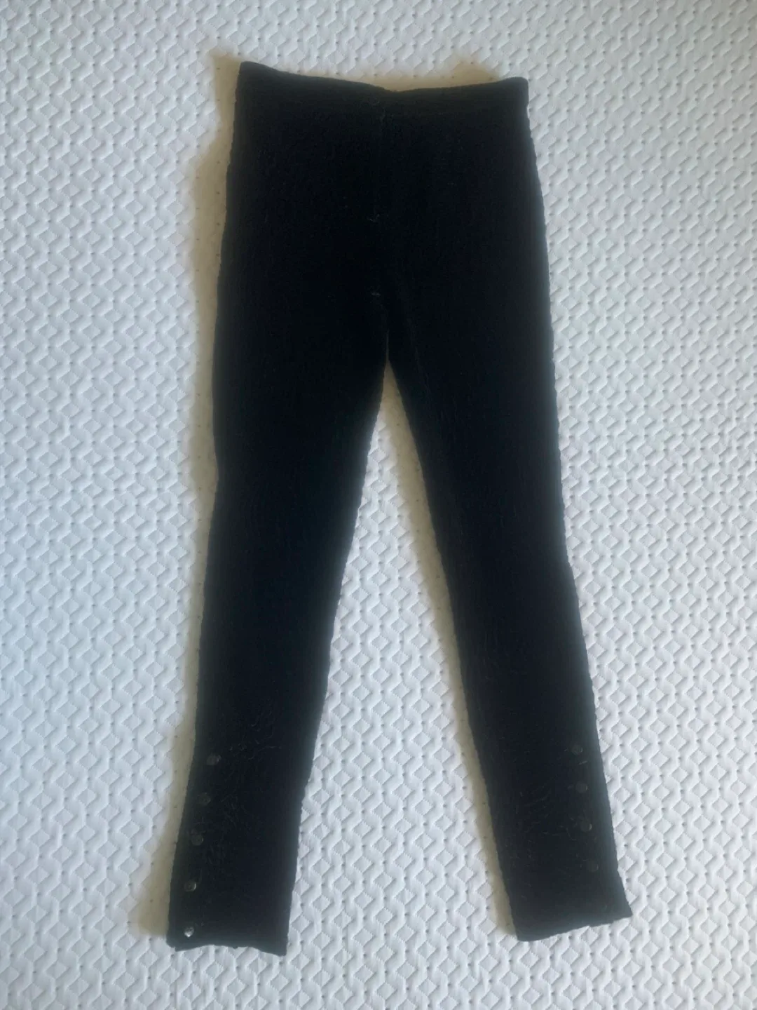 Afshin Feiz Black Crushed Velvet Pants image indicator(3)
