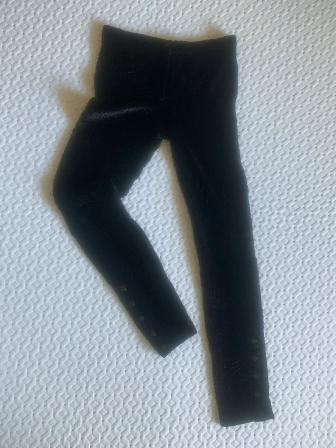 Afshin Feiz Black Crushed Velvet Pants thumbnail