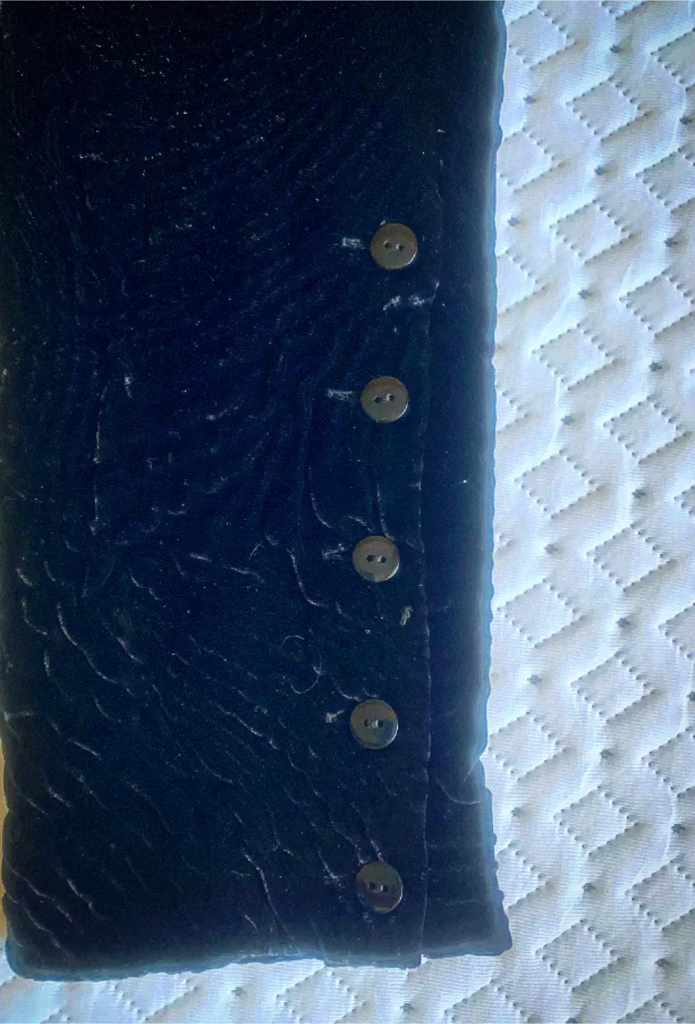 Afshin Feiz Black Crushed Velvet Pants image indicator(5)