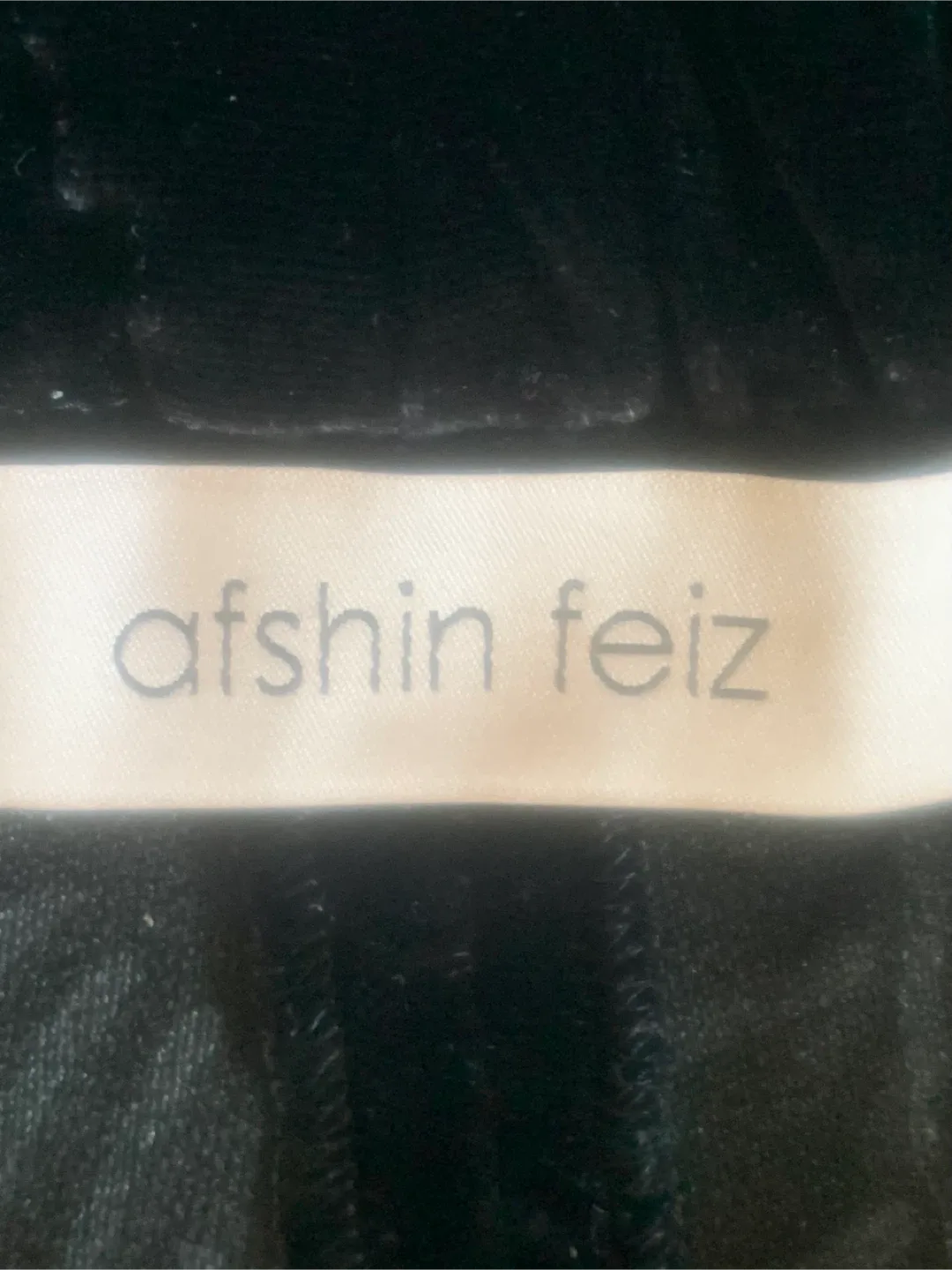 Afshin Feiz Black Crushed Velvet Pants image indicator(2)