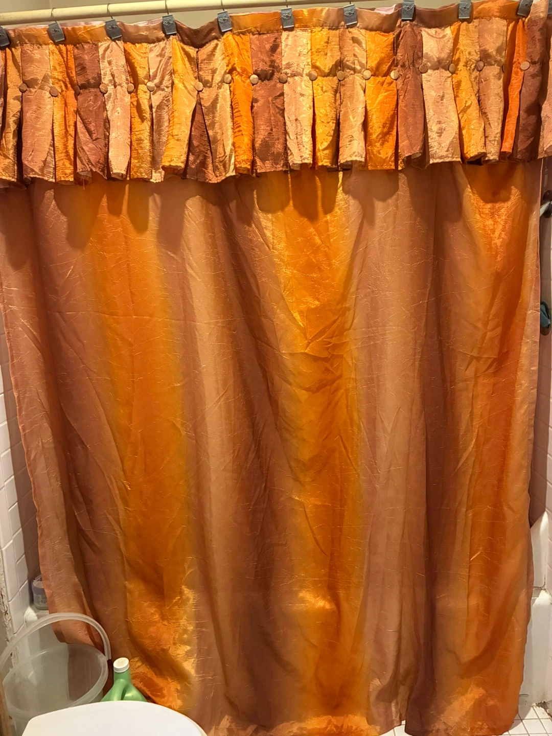 Orange Shower Curtain