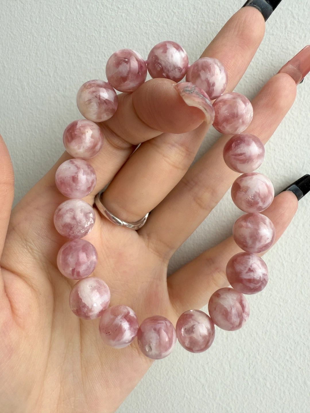 Strawberry Quartz Crystal Bracelet - photo 2