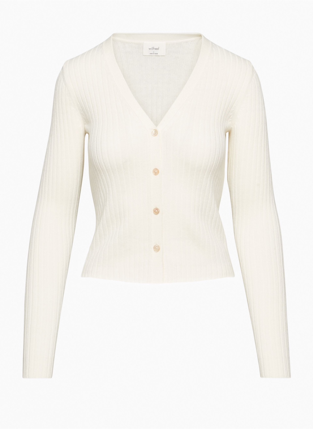 Wilfred Manila Cream Ribbed Cardigan 🥕 - photo 2