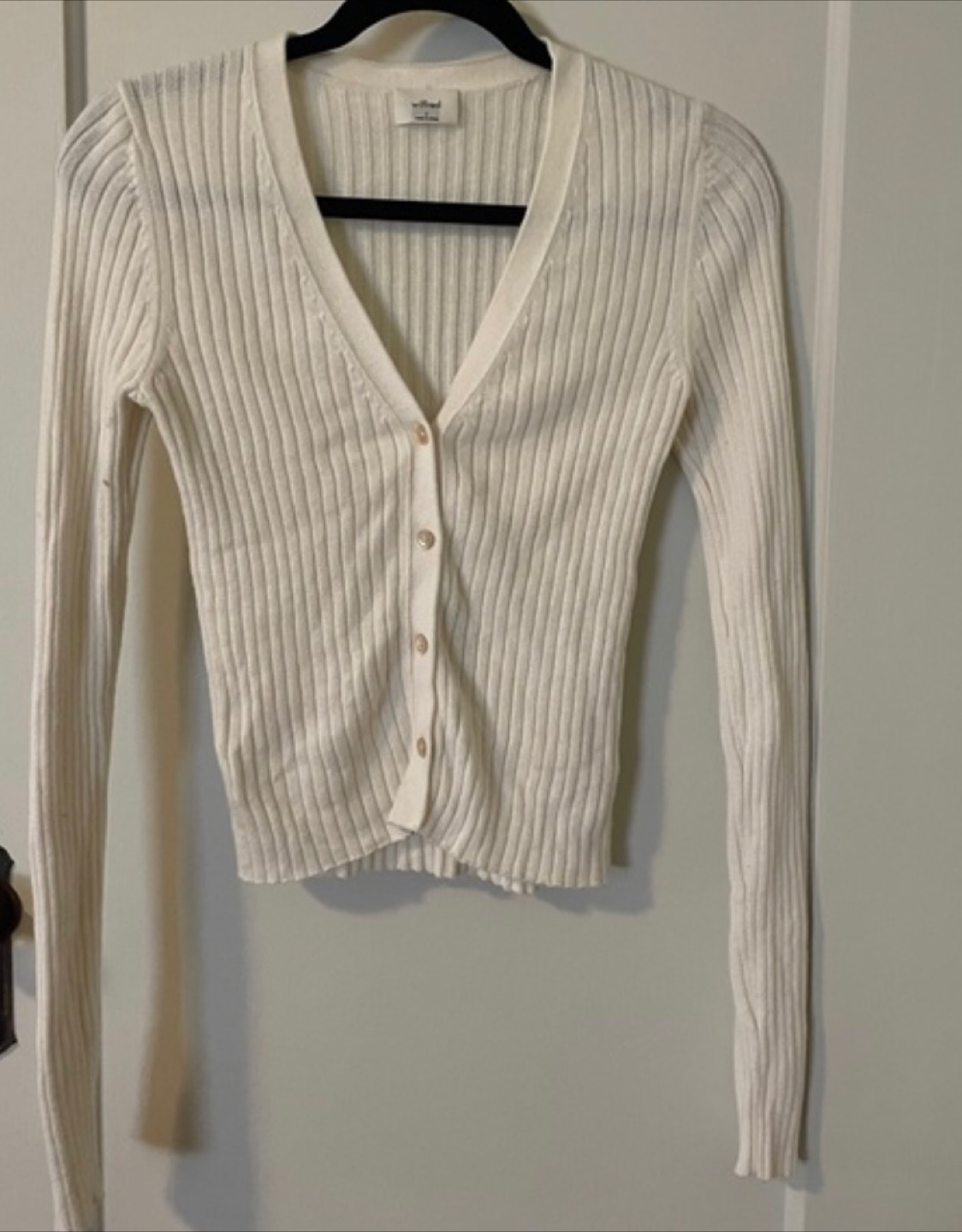 Wilfred Manila Cream Ribbed Cardigan 🥕 - photo 3