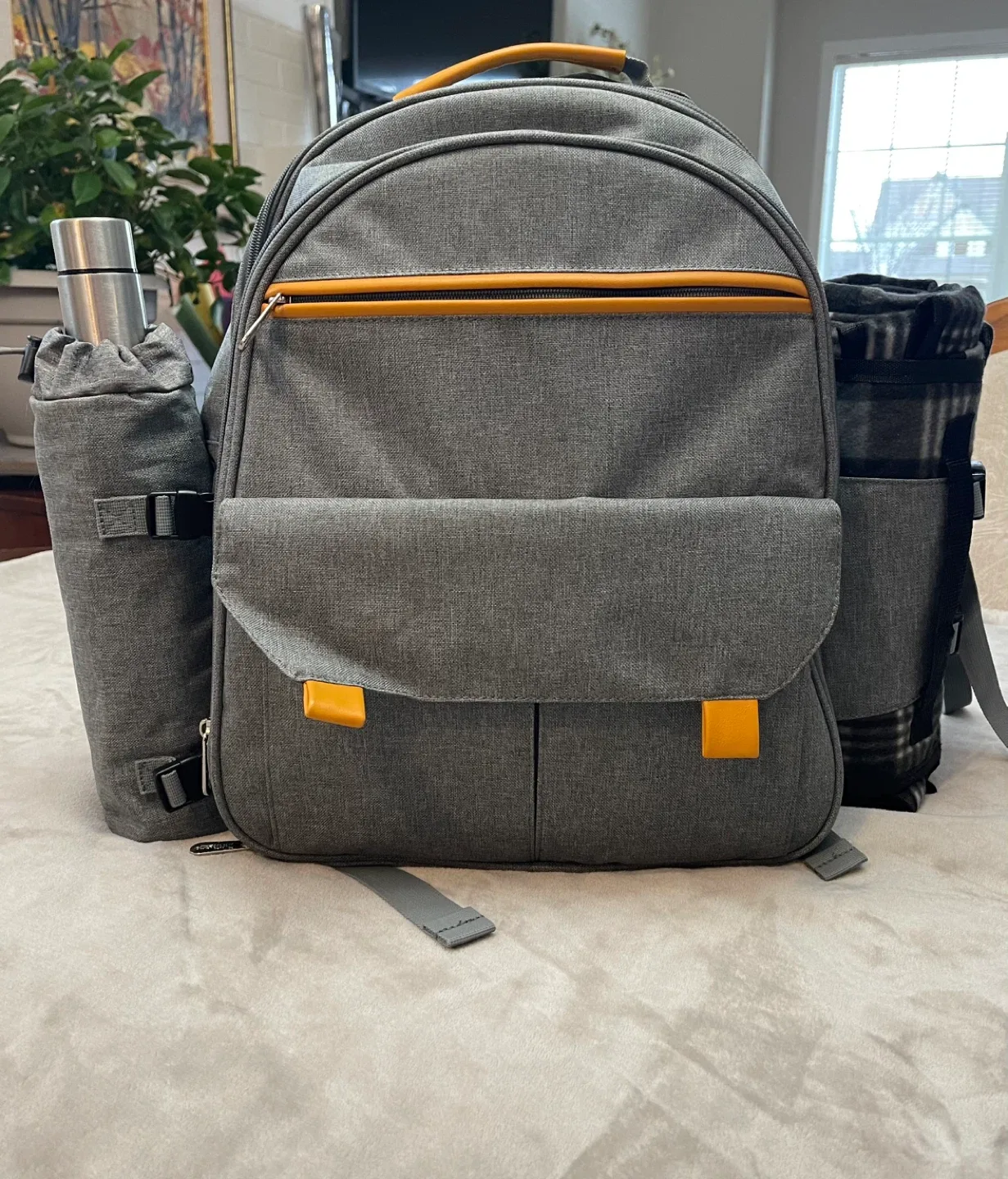 Picnic Backpack Set - Grey