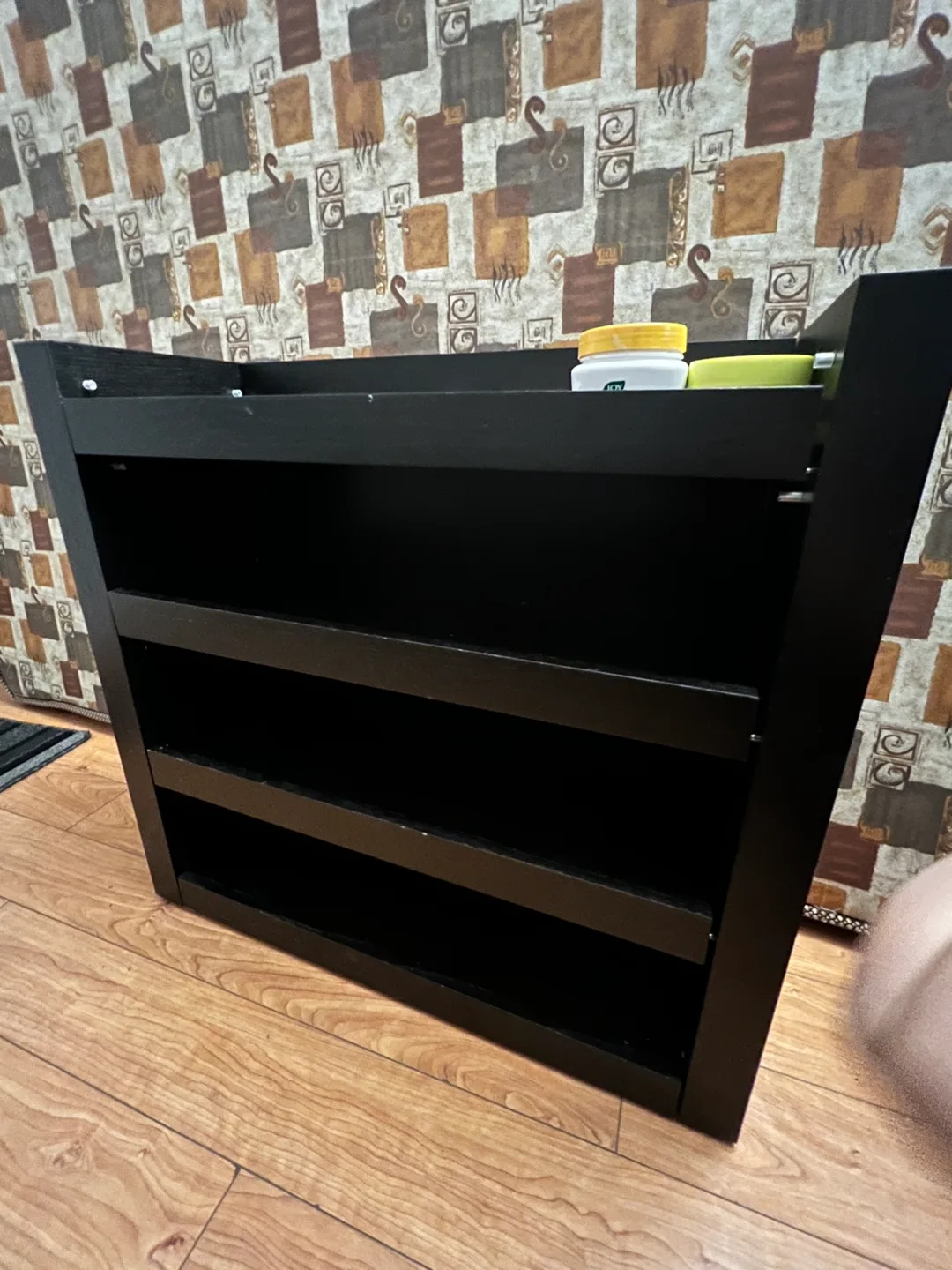 4 tier Black Wooden Shelf Unit image indicator(2)