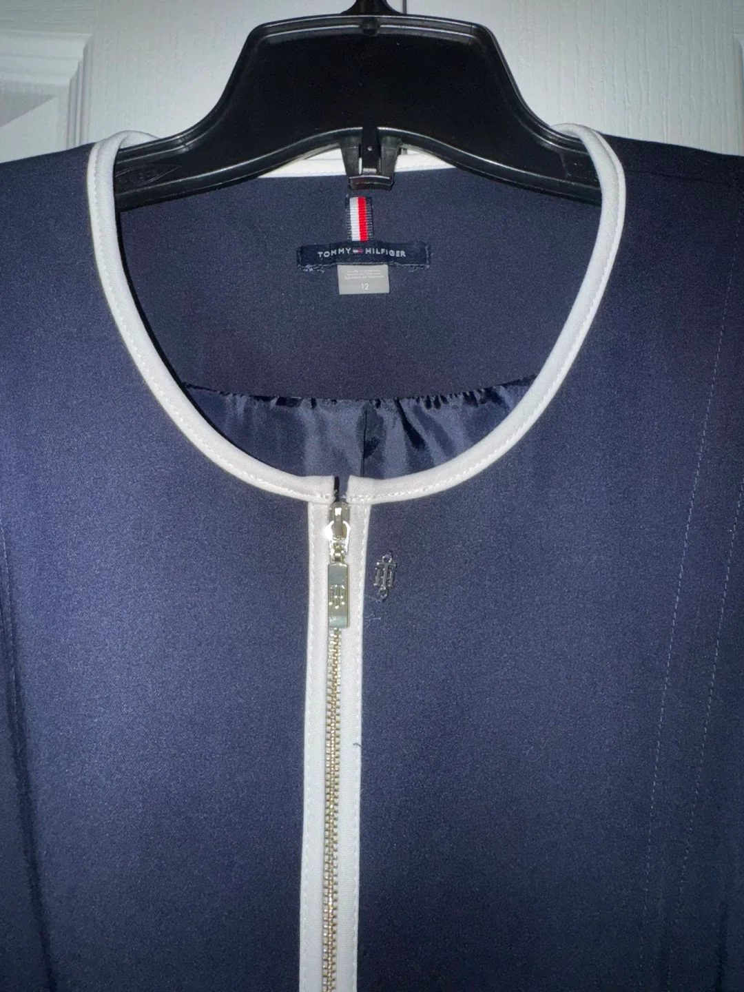 Tommy Hilfiger Navy Blue Jacket - Size 12 image indicator(2)