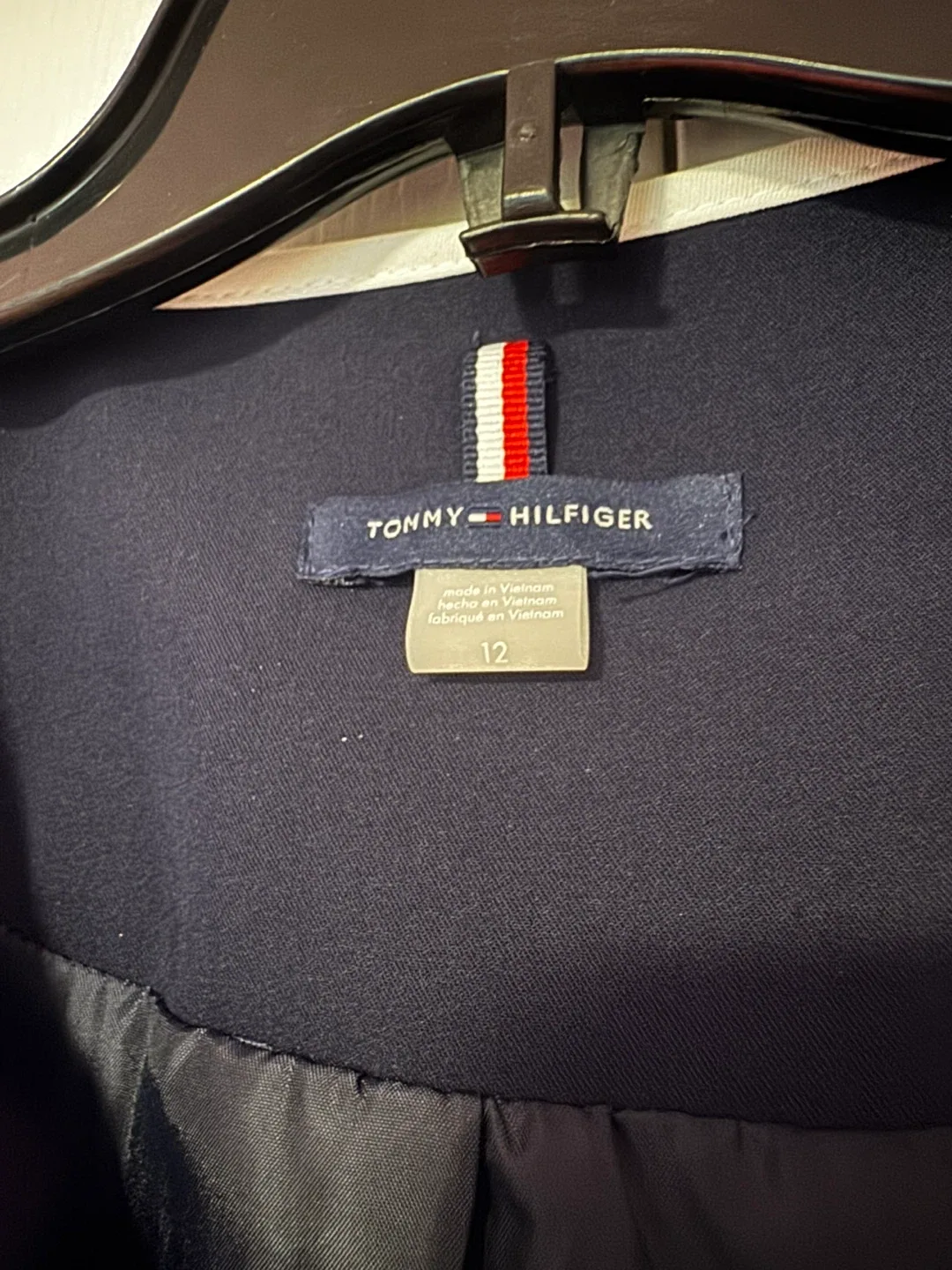 Tommy Hilfiger Navy Blue Jacket - Size 12 image indicator(5)