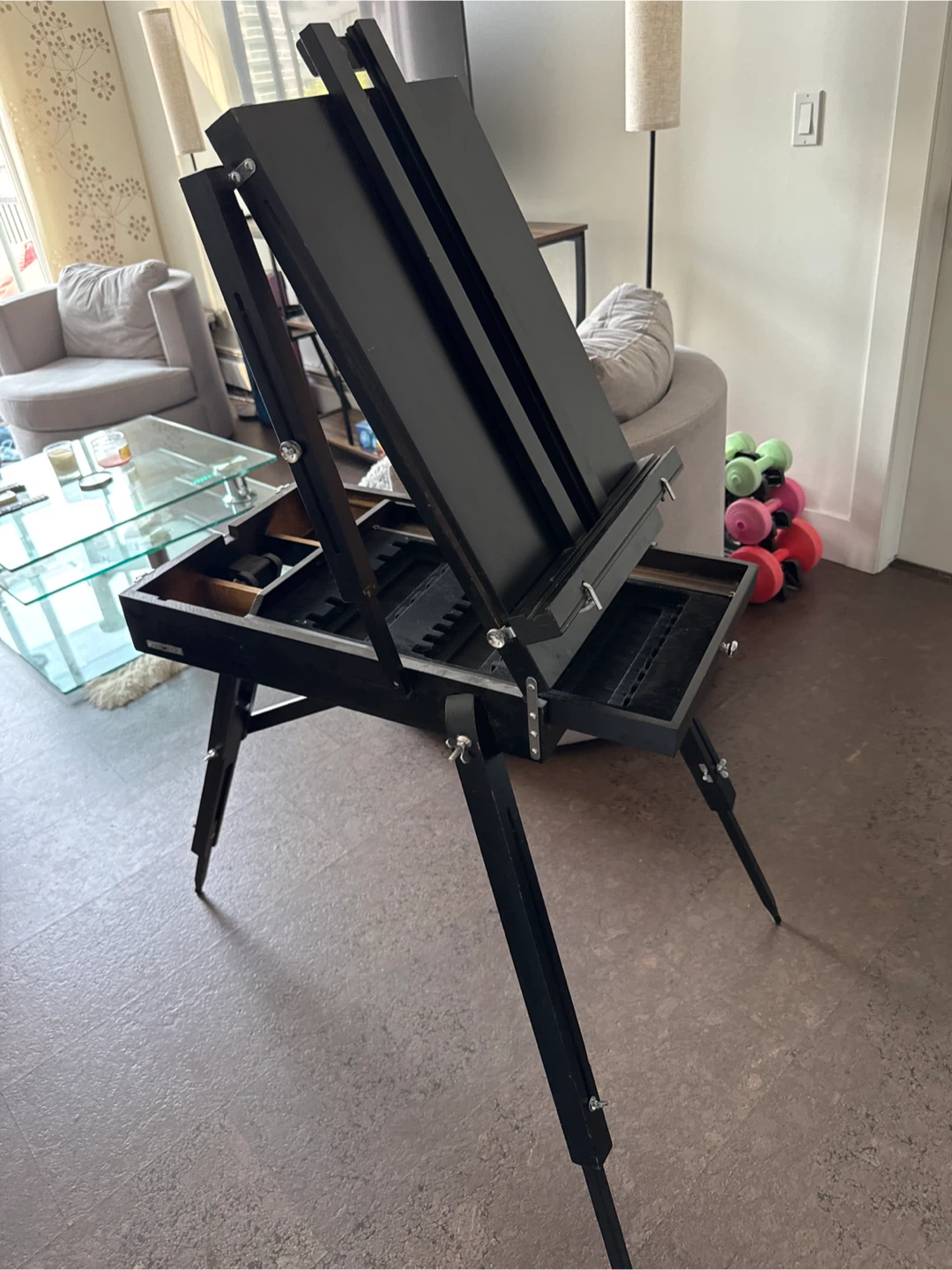 Art Studio Easel with Paint Set