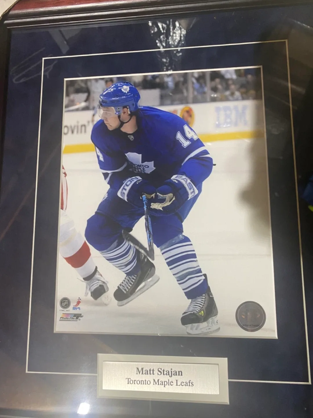 Matt Stajan Toronto Maple Leafs Framed Photo image indicator(3)