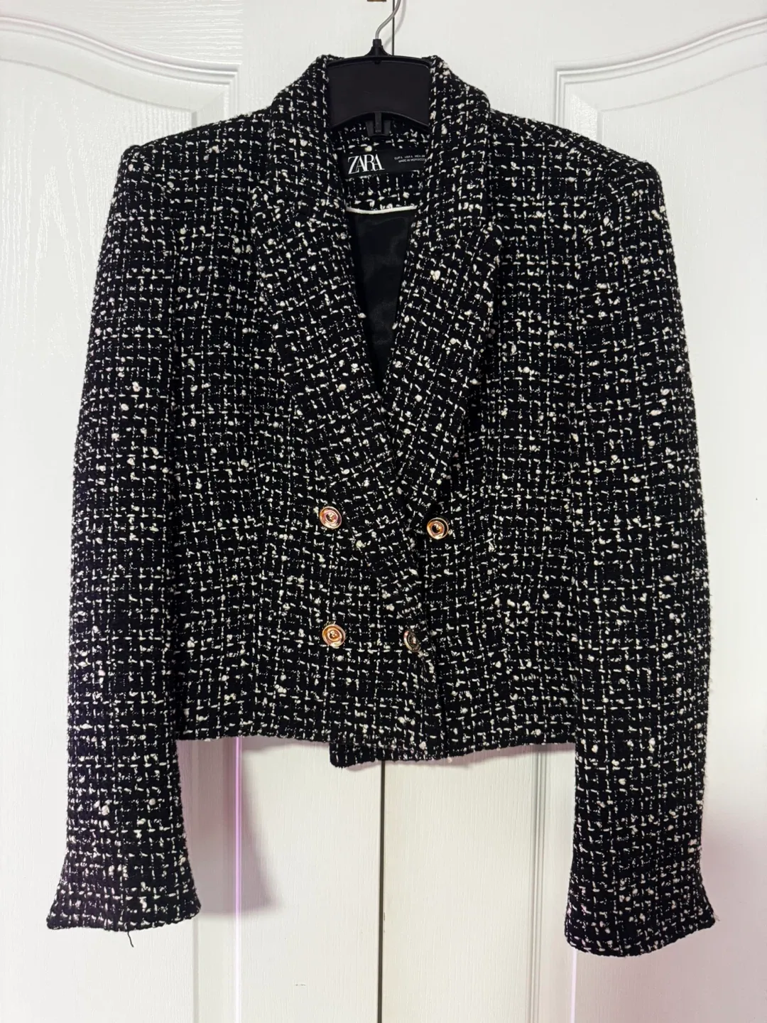 Zara Tweed Blazer - Size L thumbnail