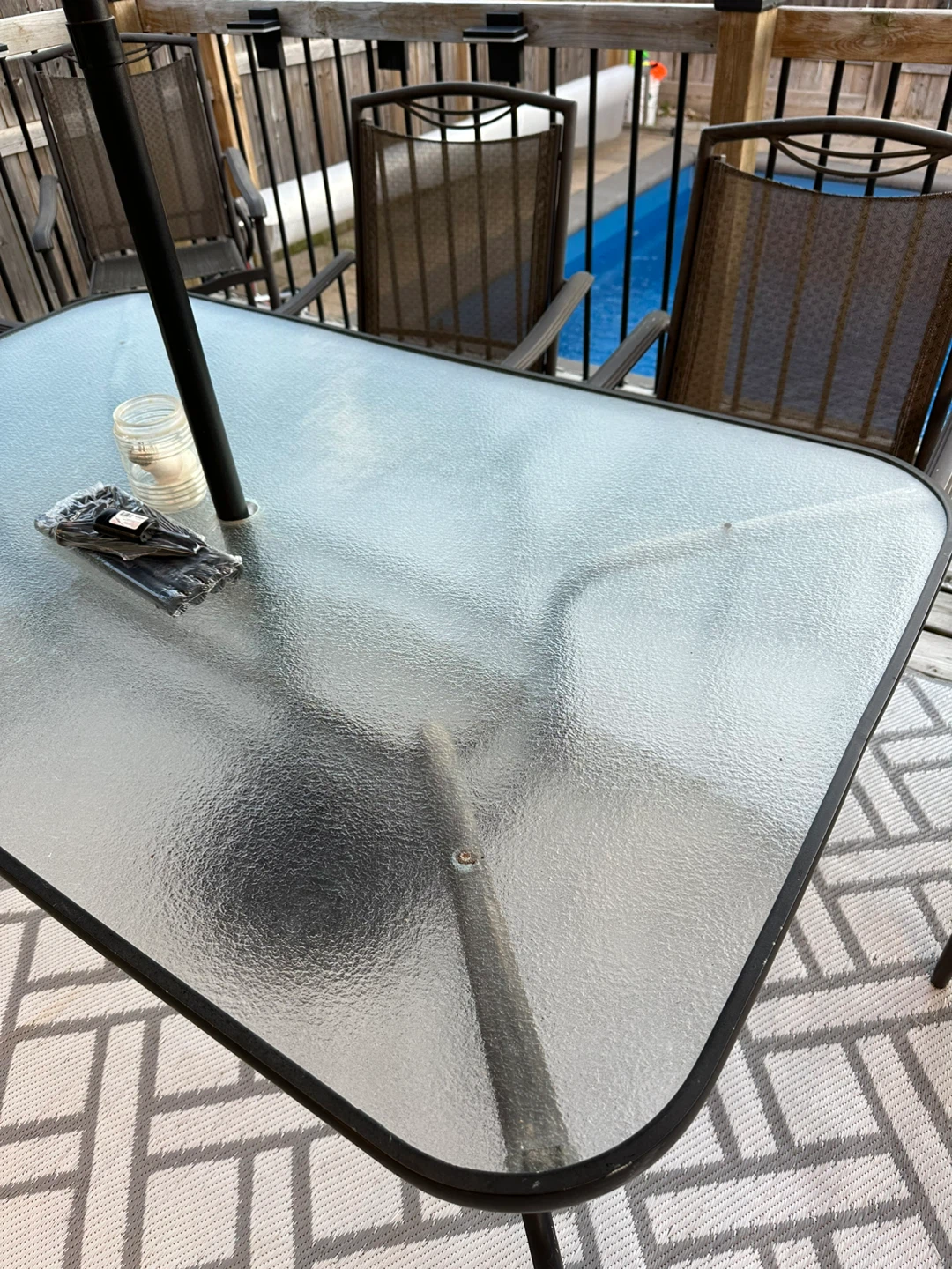 Outdoor patio dining set with chairs - photo 2