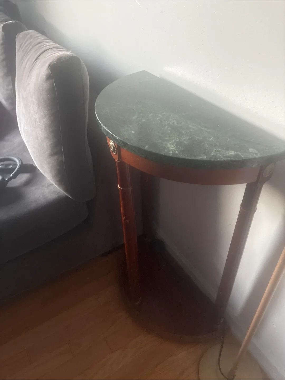 🥕Half Moon Marble Top Accent Table image indicator(3)