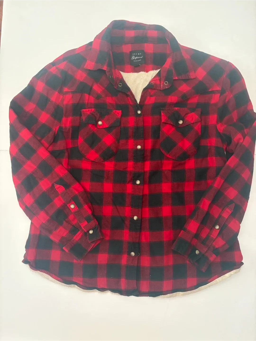 JACHS Girlfriend Flannel Shirt - XL