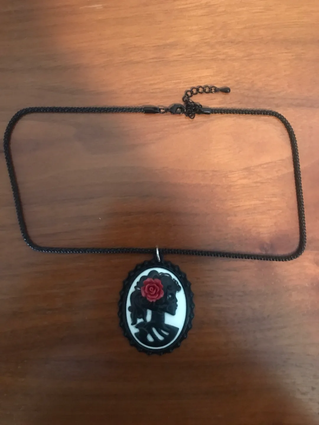 Cameo chocker style Necklace - Skeleton lady thumbnail