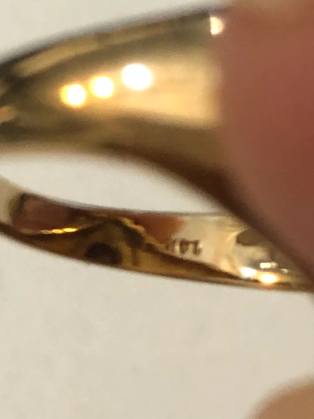 Vintage 14k Gold Ring with Yellow Stone - photo 3
