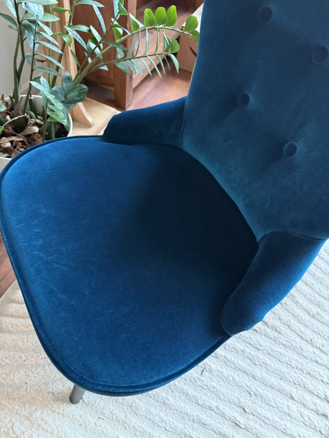 IKEA REMSTA Armchair - Navy Blue image indicator(7)