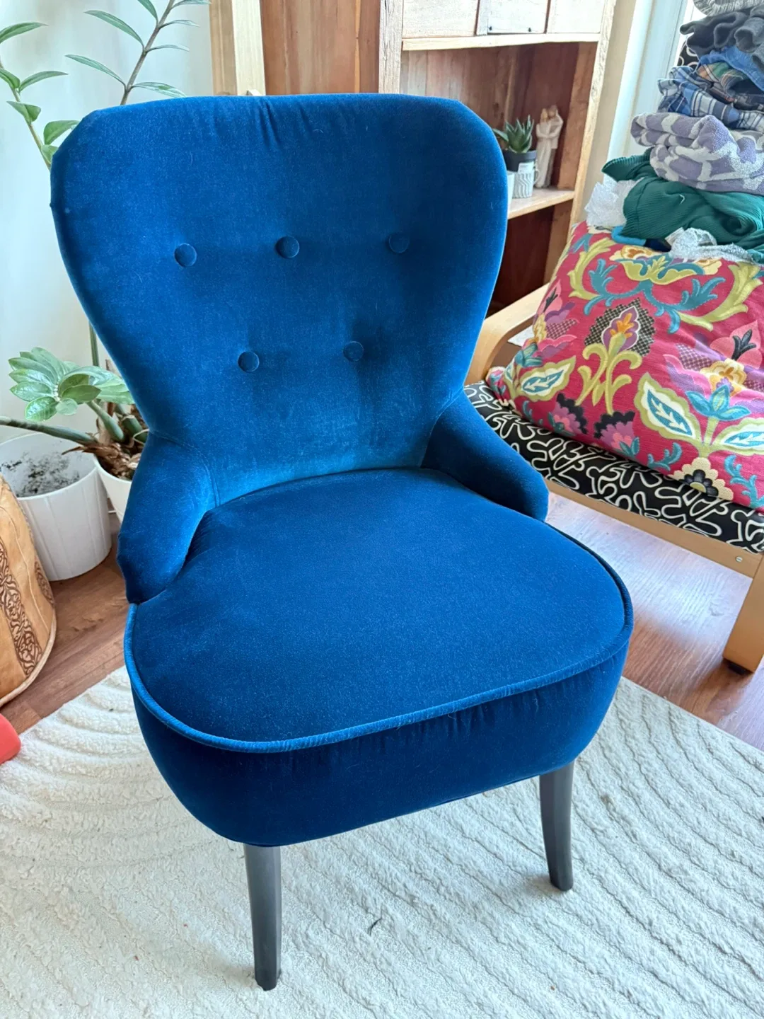 IKEA REMSTA Armchair - Navy Blue image indicator(5)