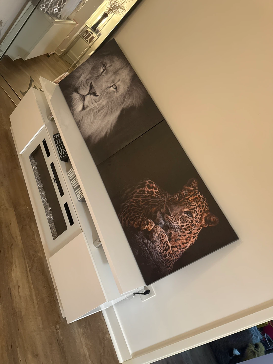 Lion & Leopard Canvas Wall Art